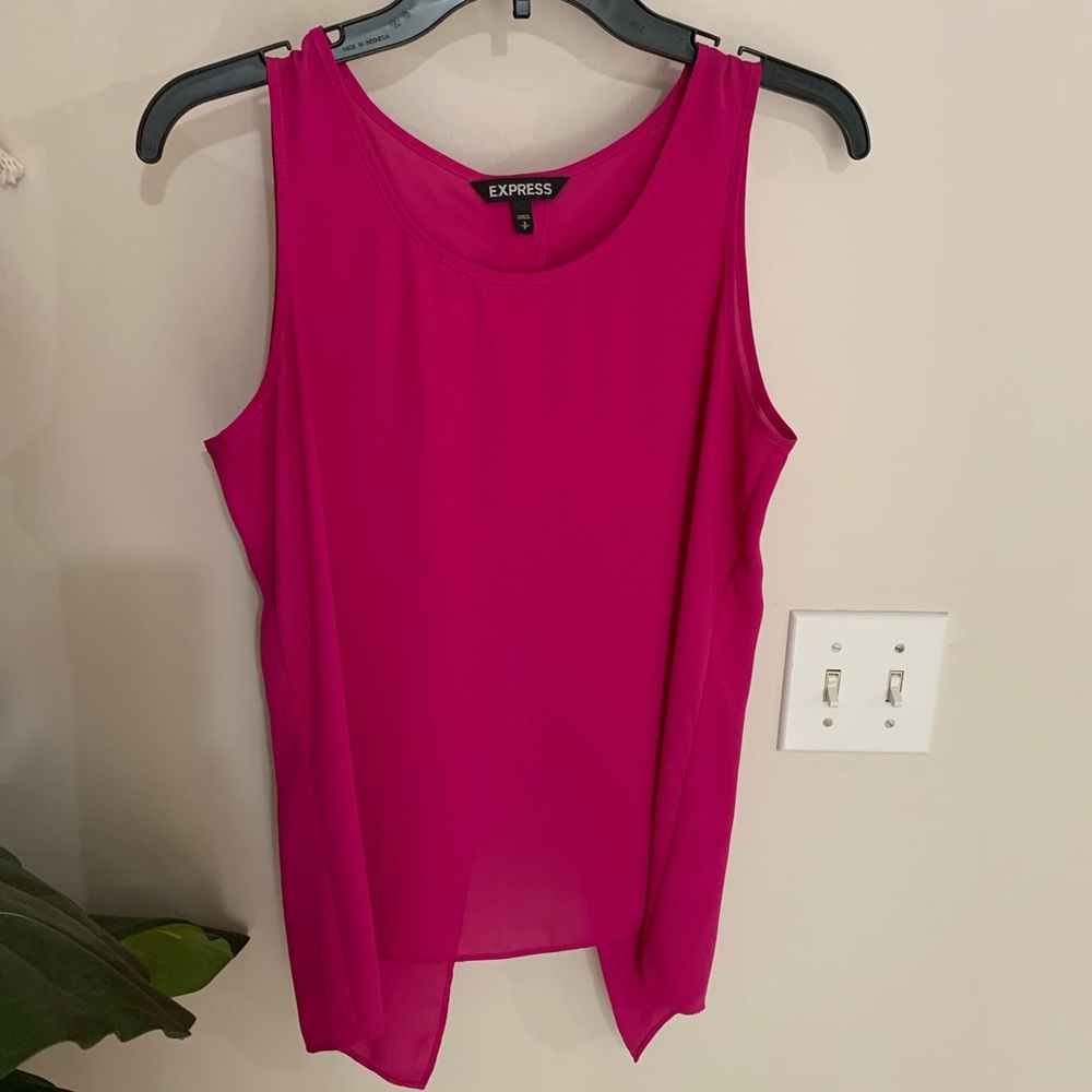 Express Open Back Pink Top